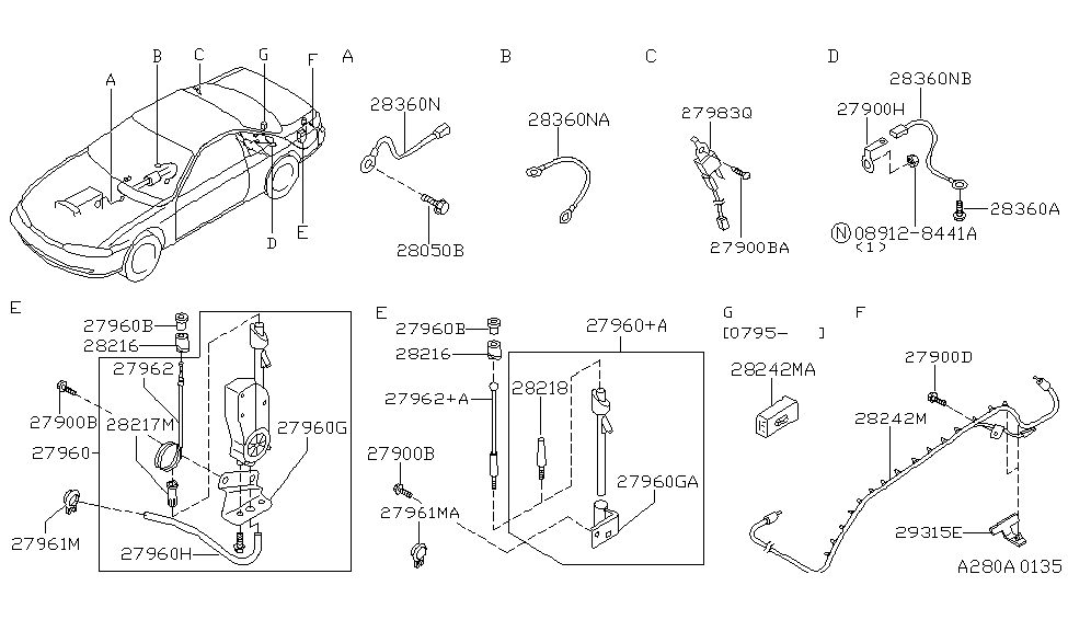 Nissan 28360-70T00 Wire-Bonding