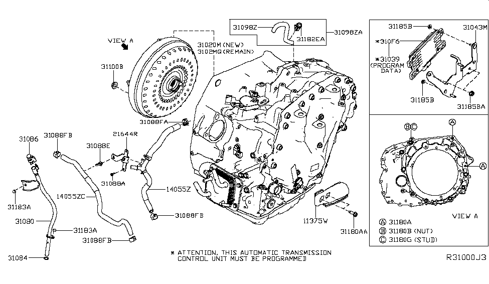 Nissan 31069-6CB0A Bracket Tube