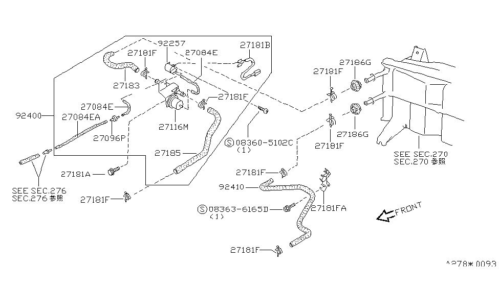 Nissan 24041-85E00 Harness-SOLENOID