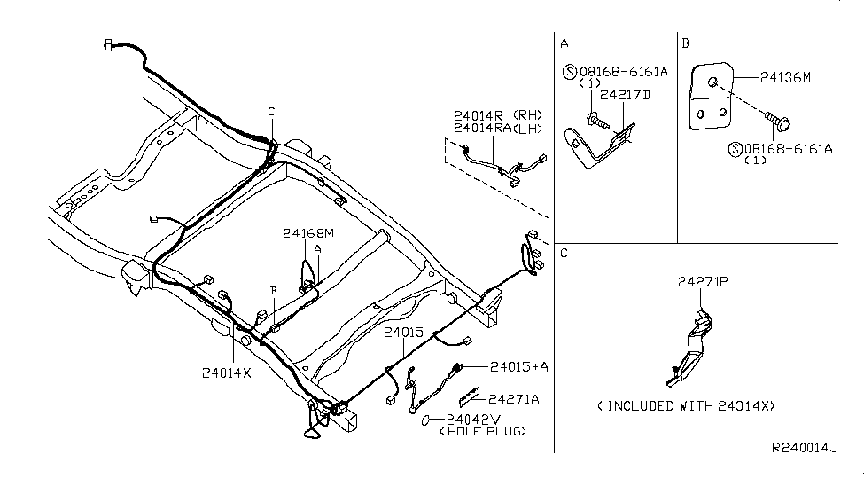 Nissan 24253-9FM0A Harness - Chassis