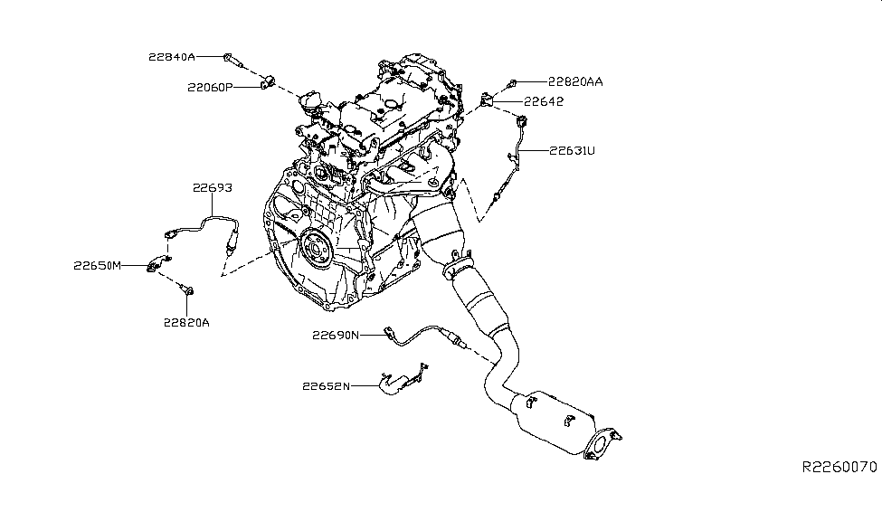 Nissan 22650-1VA0A Bracket