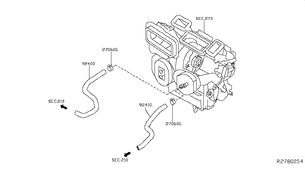 2018 Nissan Rogue Hybrid Heater Piping Nissan Parts Deal