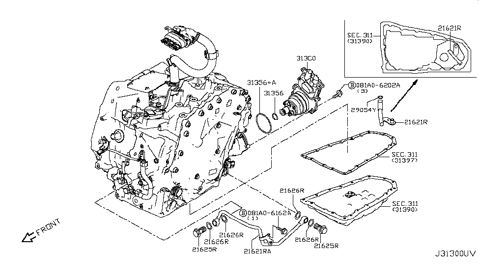 Nissan 38381-4BC0A Tube Assembly