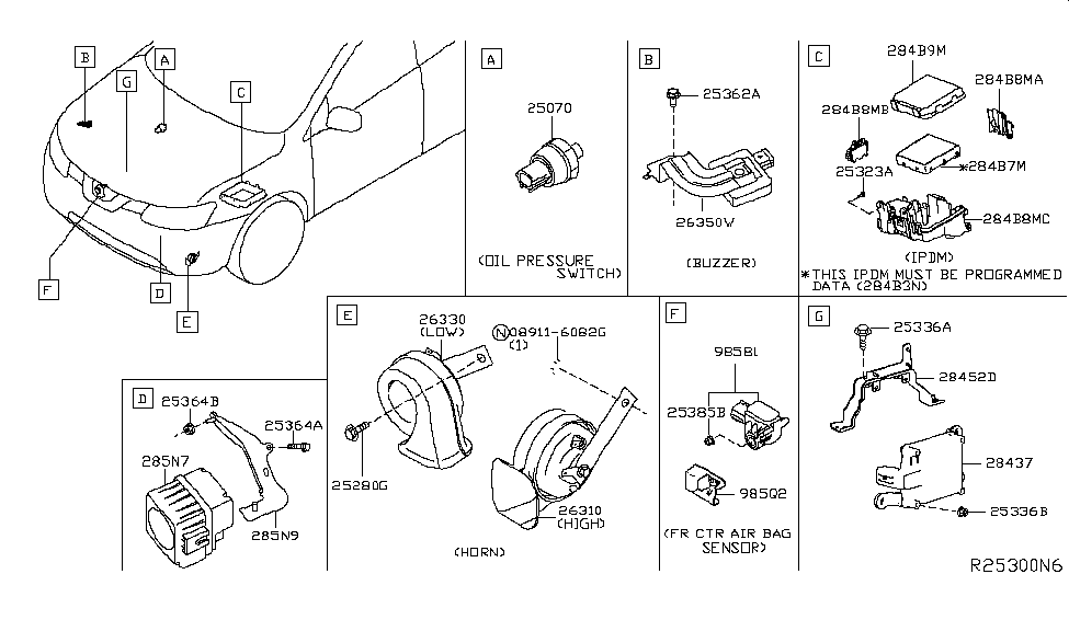 Nissan 285N9-4BC0A Bracket-Digital Sound Communication