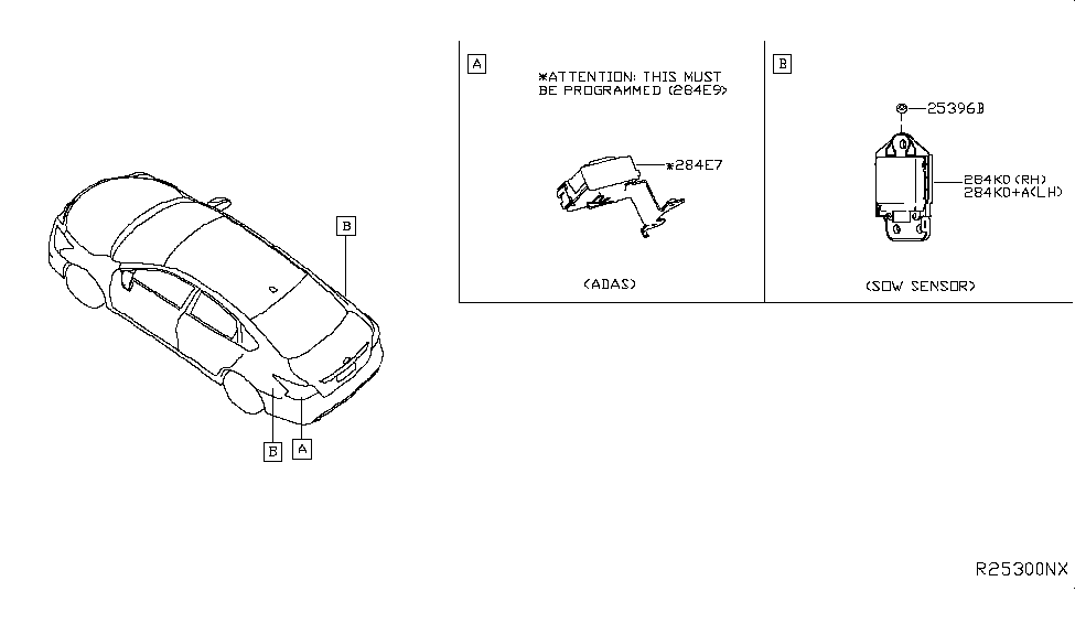 Nissan 284E7-9HS2E Controller Assy-Adas