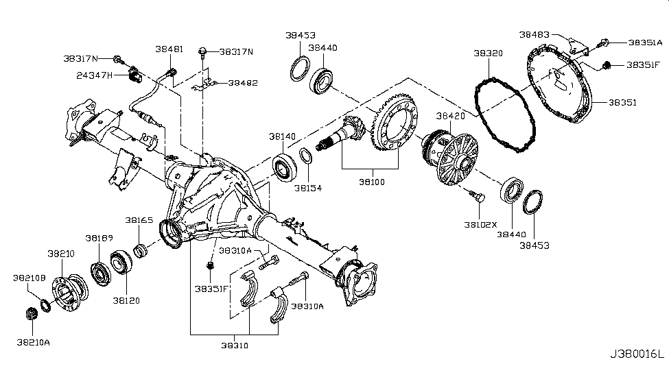 Nissan 38317-EZ45A Bolt