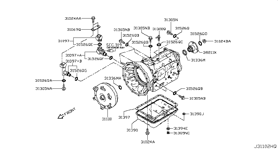 Nissan 31377-EZ01A Bolt