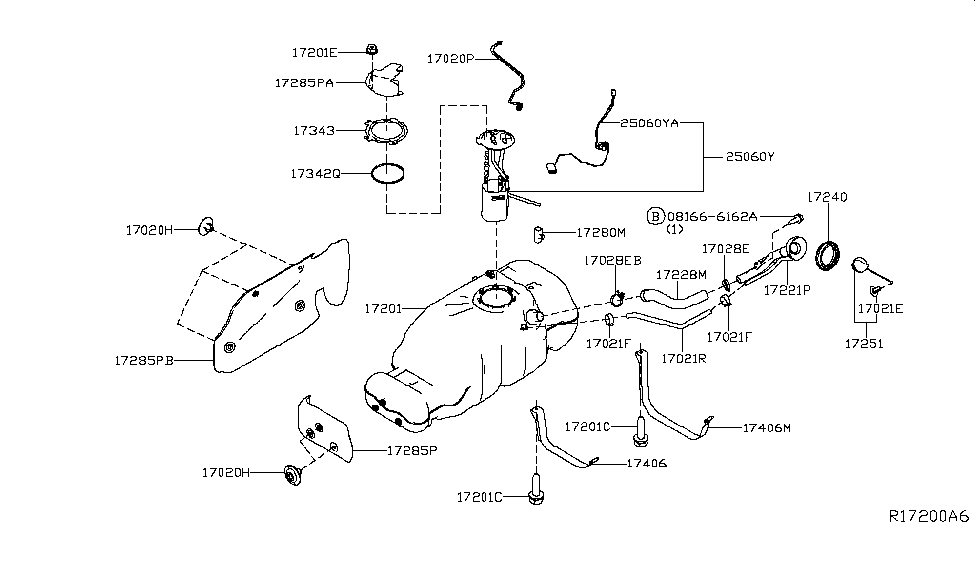 Nissan 17284-4KH0A Chamber Assy-Fuel Tank