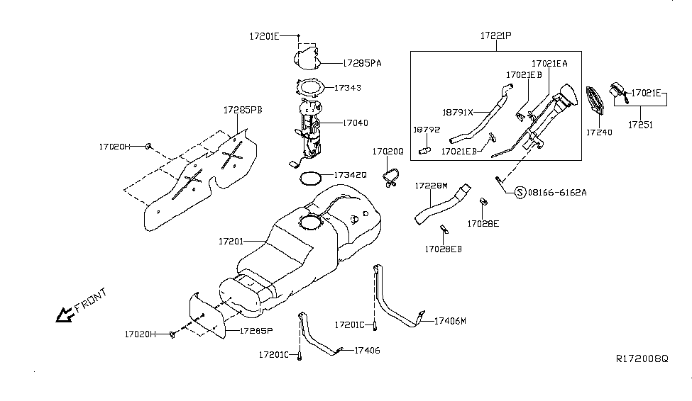 Nissan 24220-9FP0B Clip