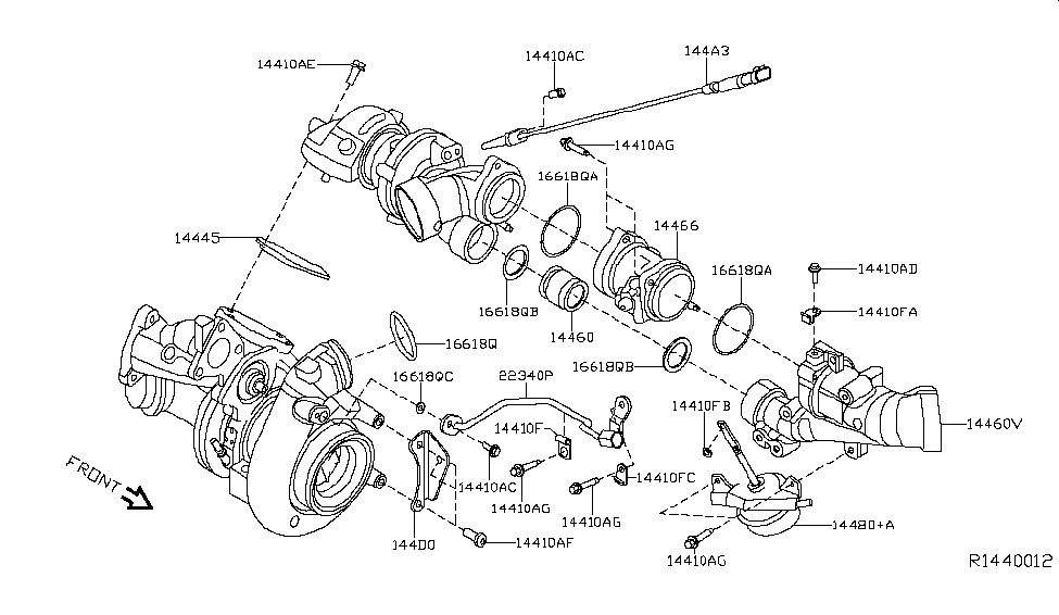 Nissan 14460-EZ42B Tube-Inlet