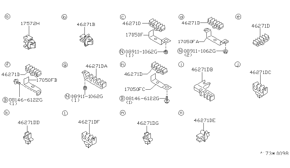 Nissan 46271-9E005 Insulator