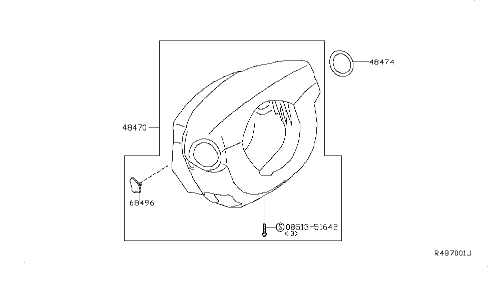 Nissan 68496-9FD0B Plug