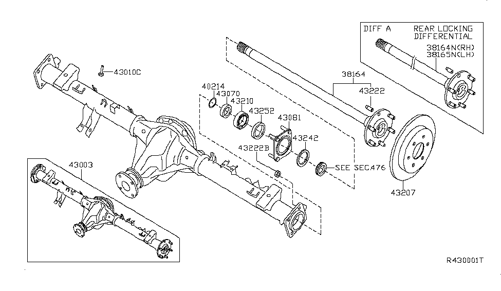 2010 Nissan Titan Rear Axle Nissan Parts Deal