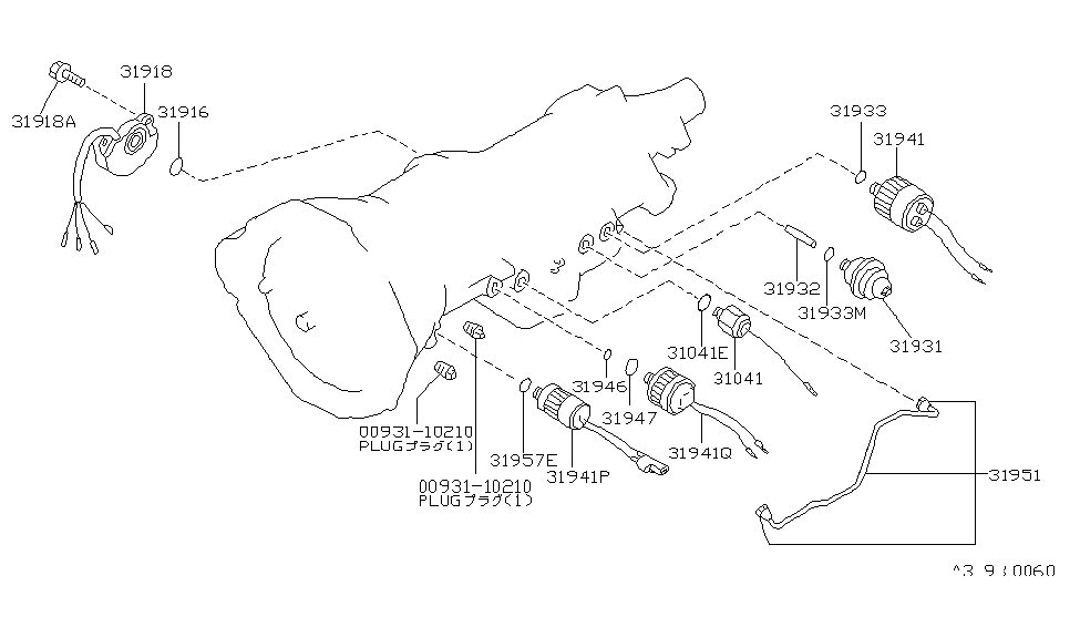 Nissan 31951-X8601 Tube Governor