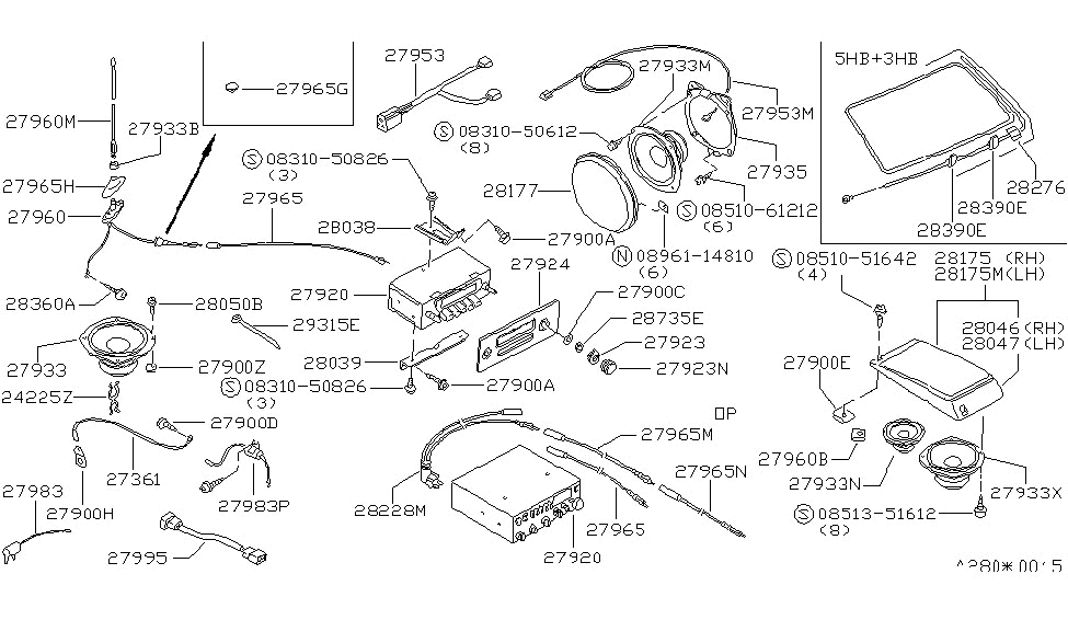 Nissan 28040-D3080 ESCUTCHEON