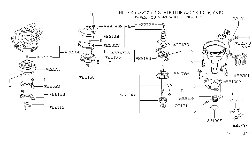 Nissan 22108-D0201 Shaft Assembly