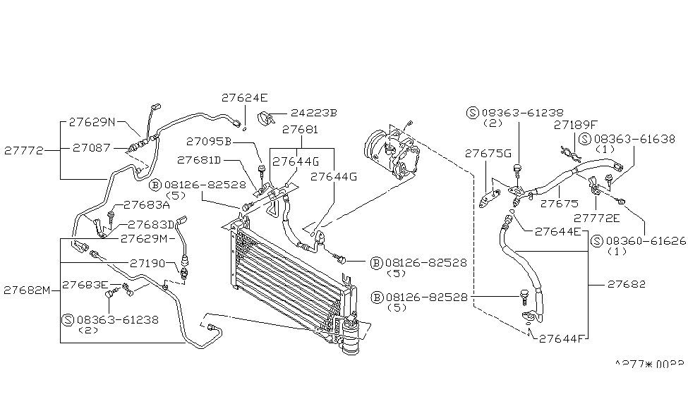 Nissan 92441-D1202 Tube Assembly