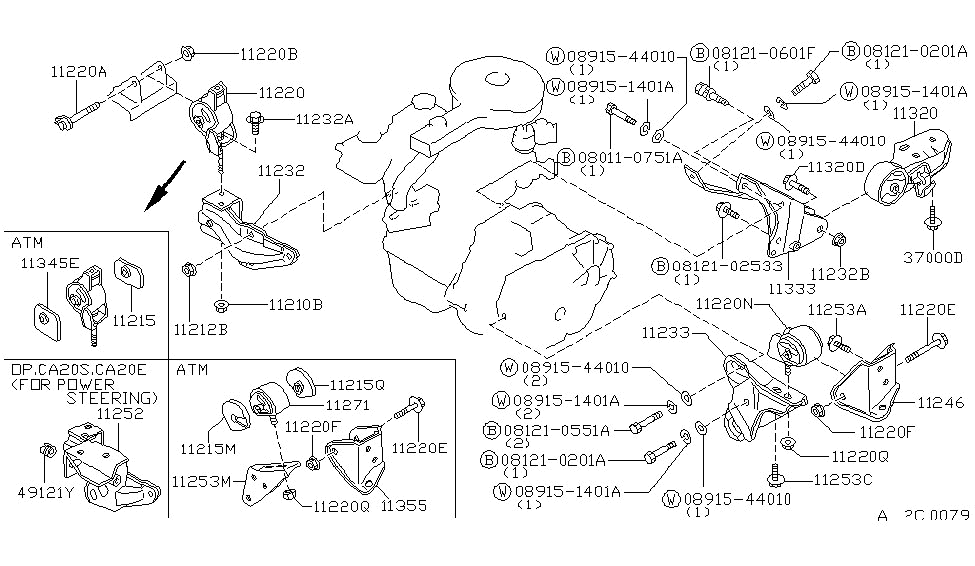 Nissan 49121-D0300 Screw Adjust