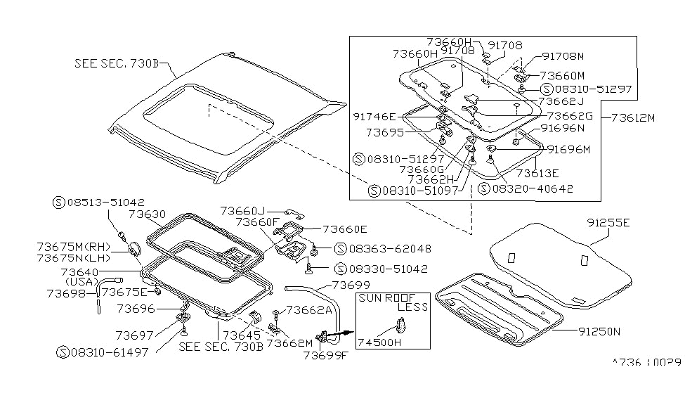 Nissan 73895-H9000 Safety Catch Sr