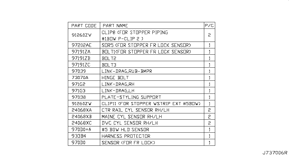 Nissan 97038-1ET1A Plate-Bumper