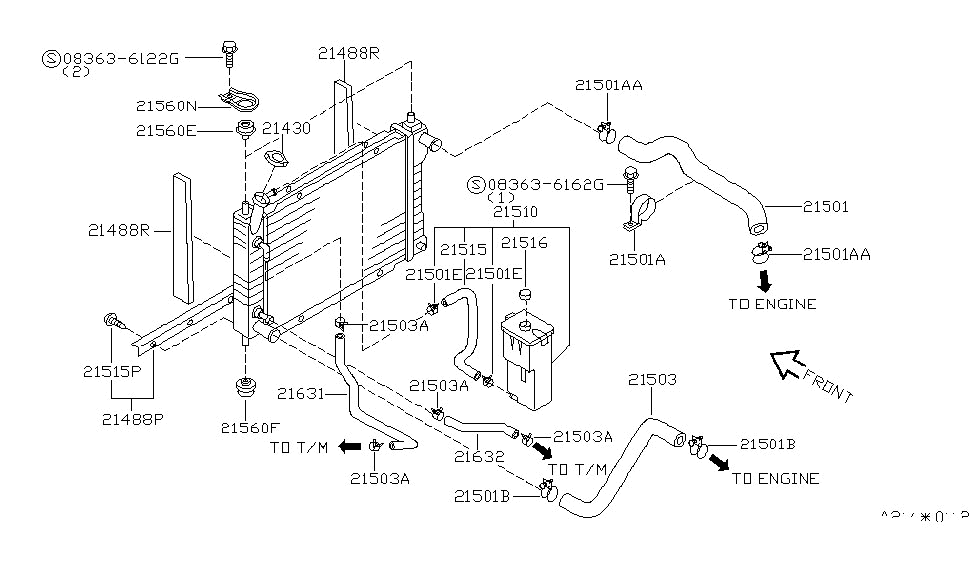 Nissan 21698-0B000 Clip