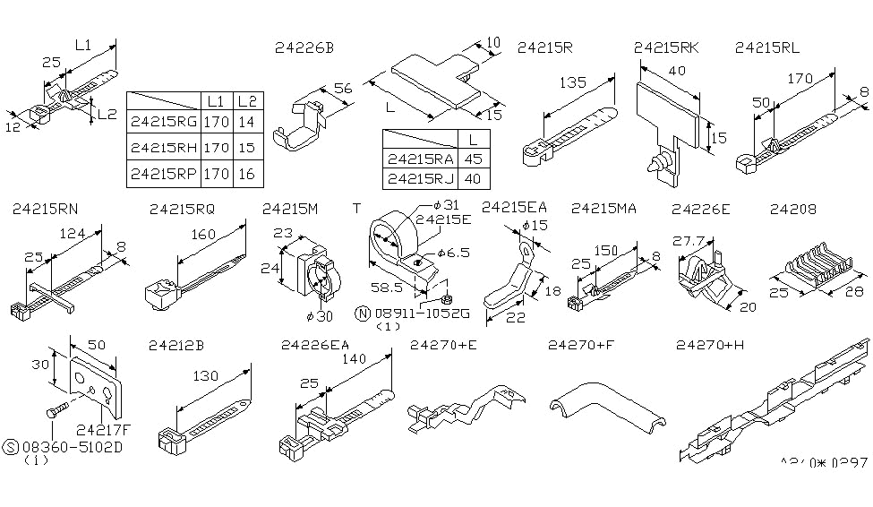 Nissan 24225-89983 Clip