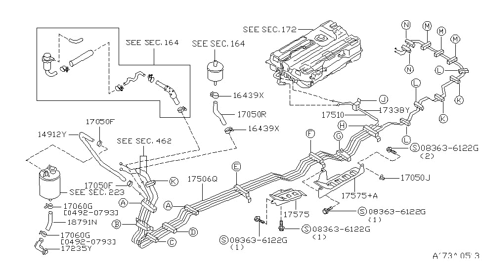 Nissan 17235-0B000 Connector-BREATHER