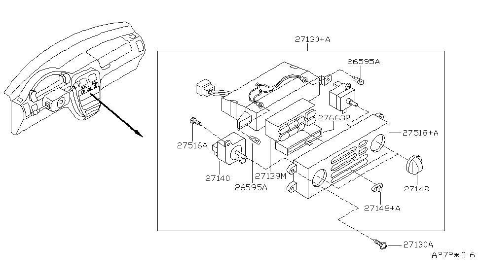 Nissan 27556-0B000 Case-Control