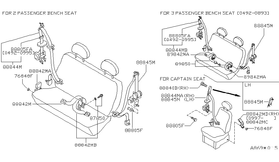 Nissan 87648-0B021 Clip