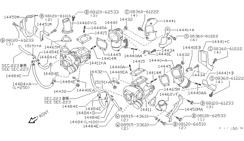 Nissan 14449-48P05 Outlet-Exhaust