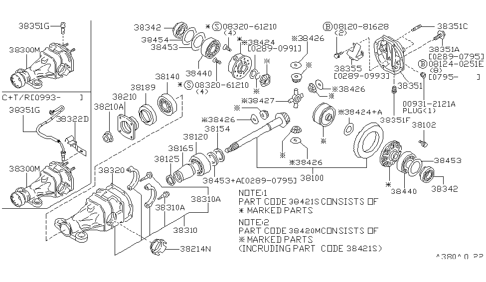 Nissan 38355-40P00 Plate Oil Guide, Final Drive