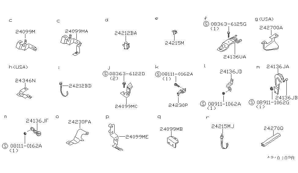 Nissan 24236-32P00 Bracket-Junction