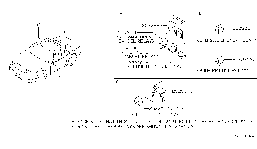 Nissan 25237-V7000 Bracket-Relay