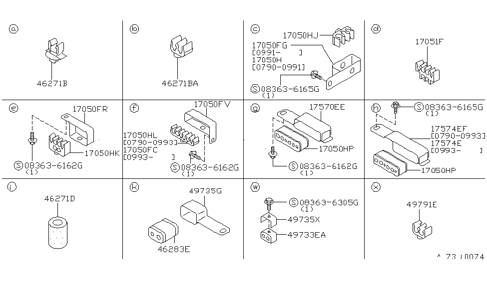 Nissan 49735-30P21 Clip