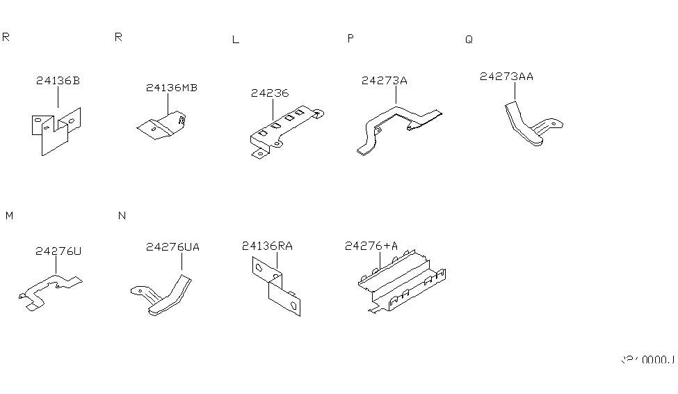 Nissan 24236-7Z015 Bracket Assy-Connector