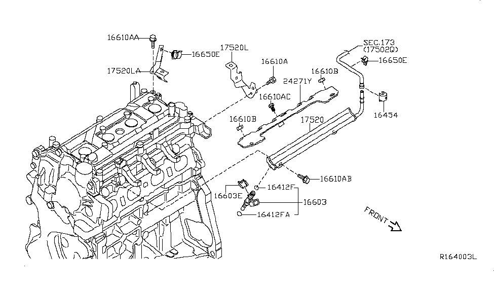 Nissan 01125-E6051 Bolt