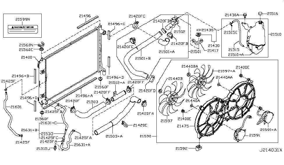 Nissan 21496-1AA2A Seal-Radiator Upper