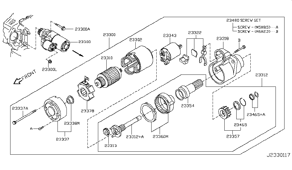 Nissan 23350-8Y000 Internal Gear Assembly