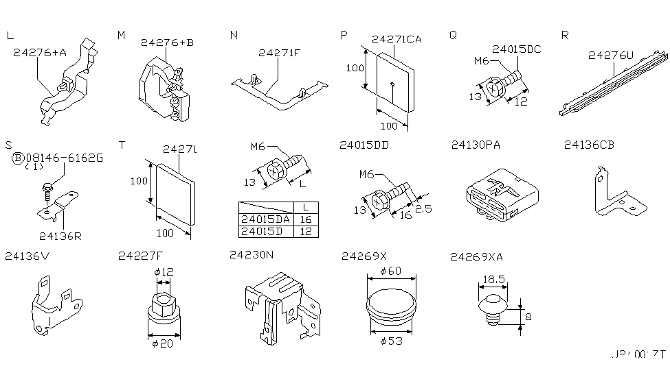 Nissan 24236-5Y701 Bracket-Connector