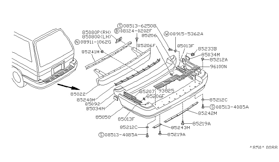 Nissan 08513-4085A Screw-Tapping