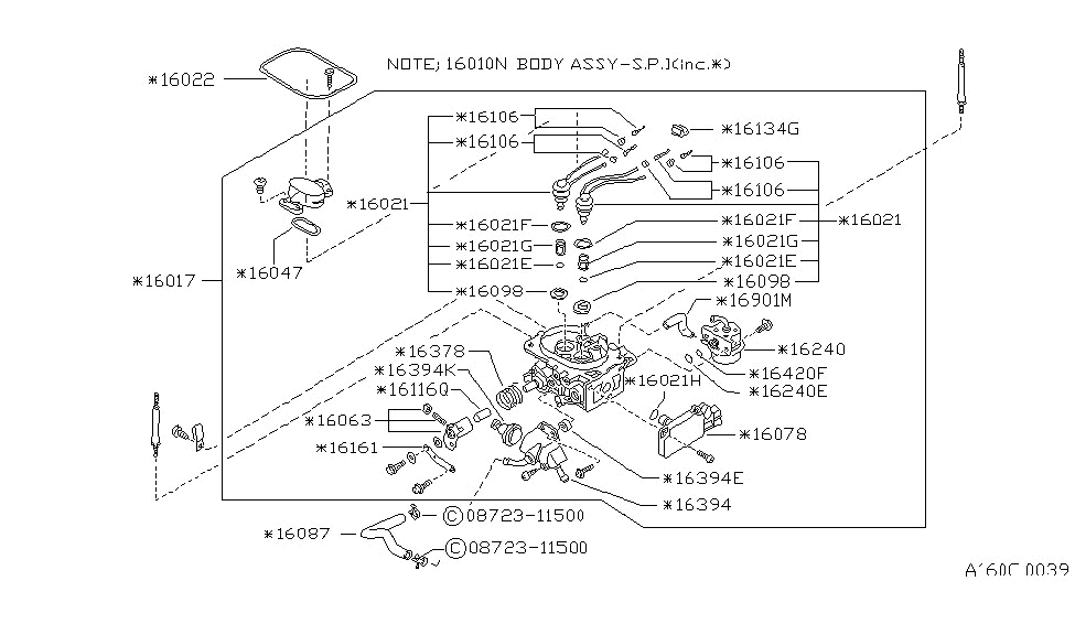 Nissan 16394-17C00 PTC