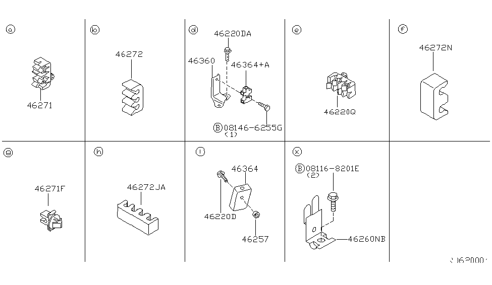 Nissan 46260-3S605 Bracket-Brake Tube