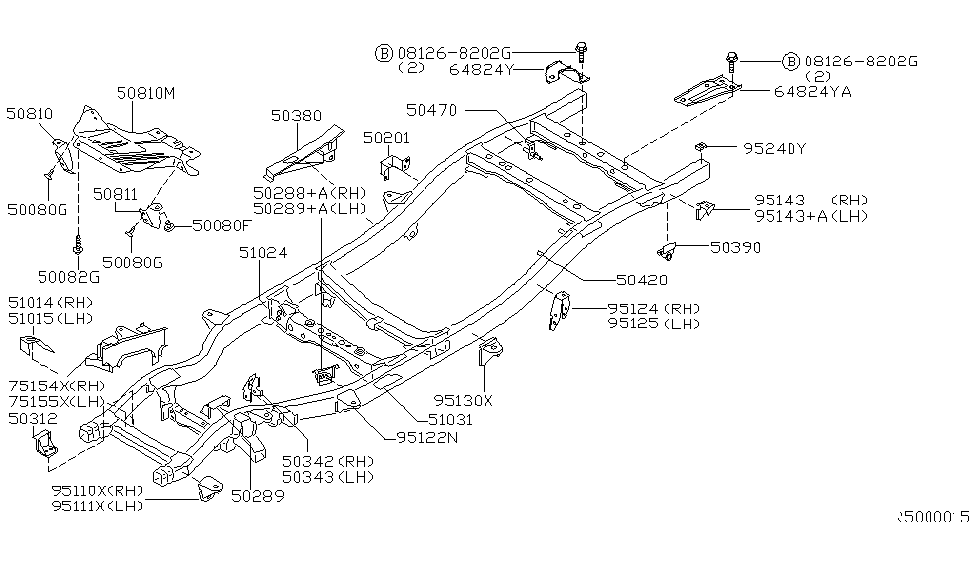 Nissan 50388-8B600 Bracket