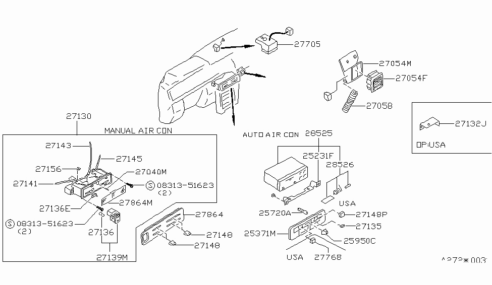 Nissan 28525-15E00 Controller A/C