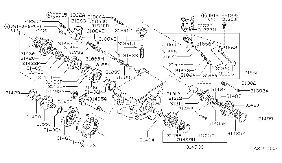 Nissan 31383-21X01 Cover