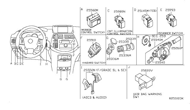 2008 Nissan Quest Switch Diagram 2