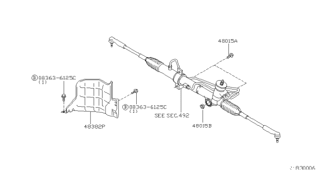 2010 Nissan Quest Steering Gear Mounting Diagram