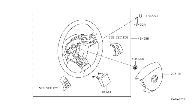 2008 Nissan Quest Steering Wheel Diagram