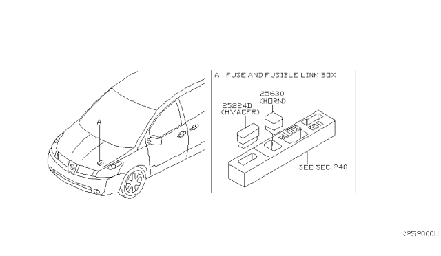 2007 Nissan Quest Relay Diagram 1