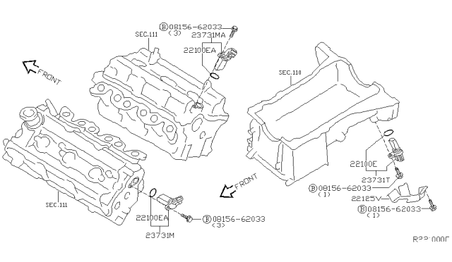 2004 Nissan Quest Distributor & Ignition Timing Sensor Diagram 1